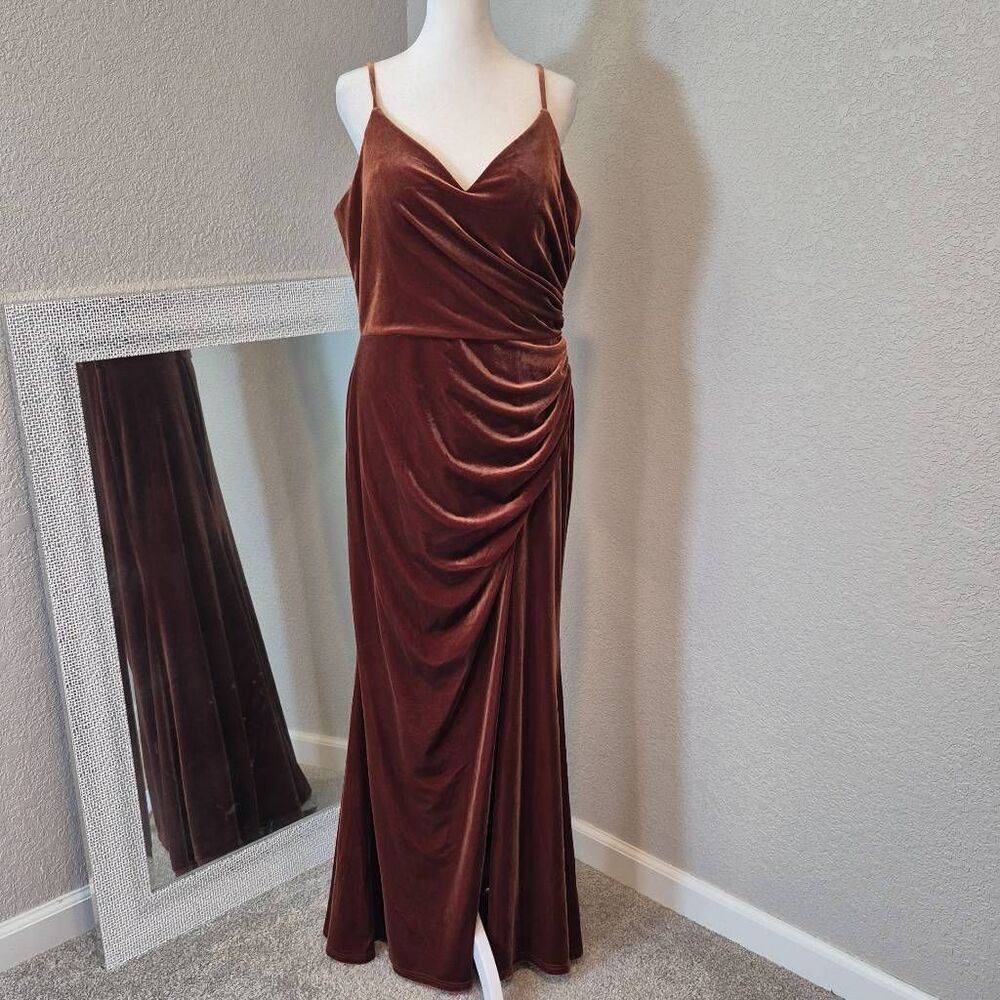 Revelry Rory Velvet Maxi Gown Dress Size 14